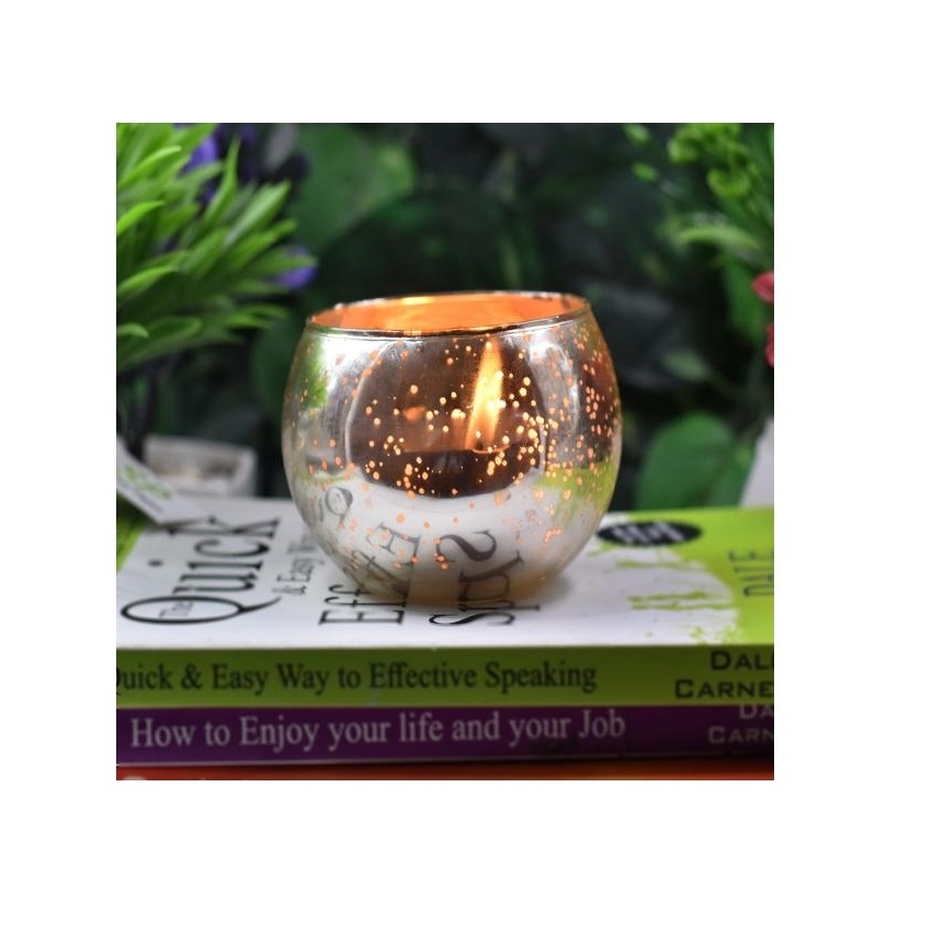 Glass Votive With Mosaic Finishing Best For Party Table decor Night Dinner Design Candle T-light Holder