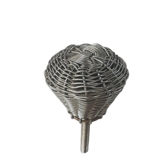 Wire Knob & Cabinet Knob 2024 New Design Round Furniture Rattan handle Wood Knobs Rattan Drawer handle by lametierartz