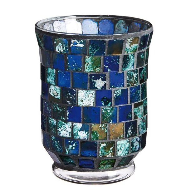 Glass Votive With Mosaic Finishing Best For Party Table decor Night Dinner Design Candle T-light Holder