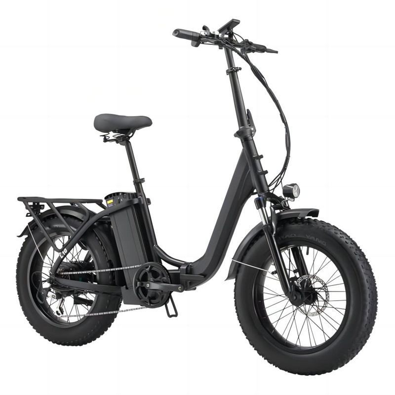 Electric Hybrid Folding Bike OEM 500W 20Ah Battery E Bike 20 Inch Integrated Wheel Off Road Fat Tire Ebike With CE