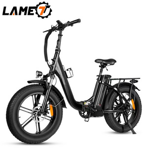 2023 MTB Bike Folding Foldable Popular 20 Inch 500W High Range Electric Fat tire Mobility Shimano 7-Speed  Ebike Bicycle