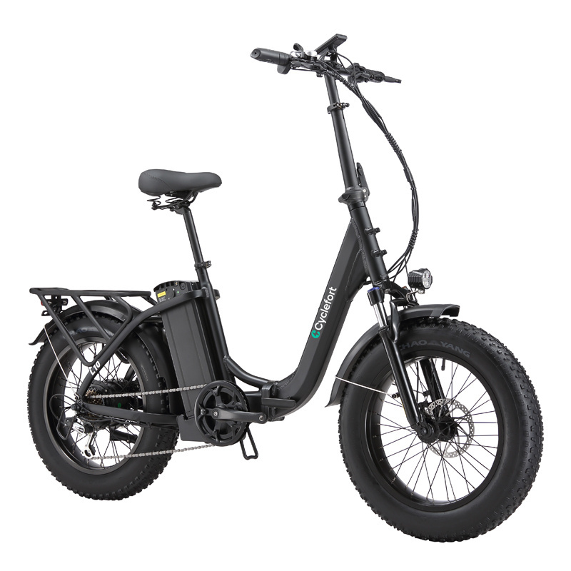 EU Free Shipping L10 Electric Bicycle Long Range EU Warehouse 48V 20AH 20inch Folding Hybrid 500W Battery Step Thru Fat ebike