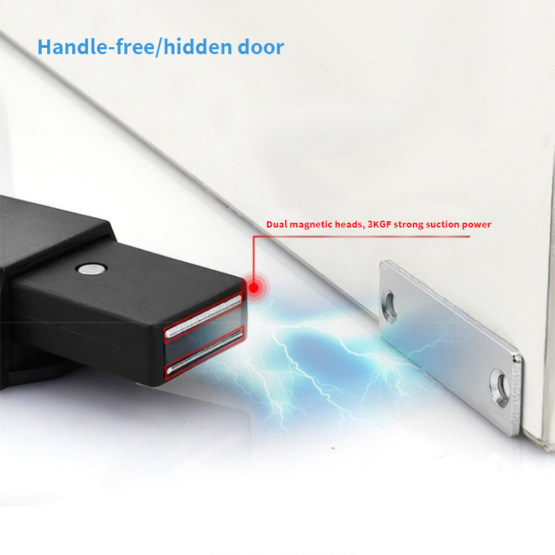 Zuogang Wardrobe self-locking hardware cabinet door closer rebound device Invisible door push to open latch