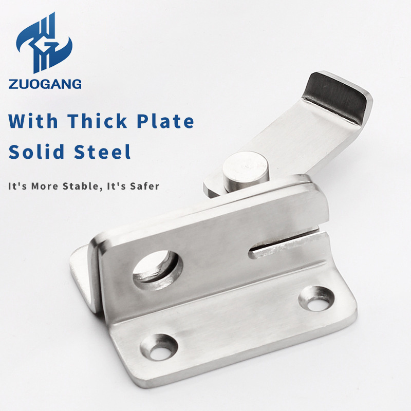 Stainless Steel Sliding For Gate Cabinet Buckle Latch Door Bolt Safety Lock