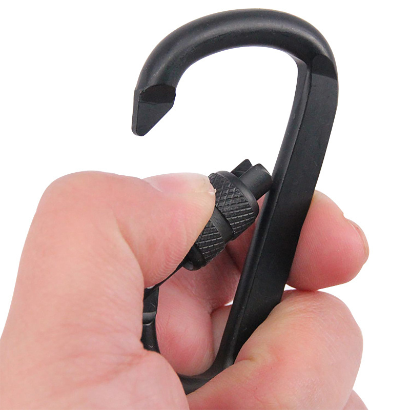 Zuogang custom steel swivel snap hook 10mm 25mm 40mm aluminum locking climbing hammock carabiner