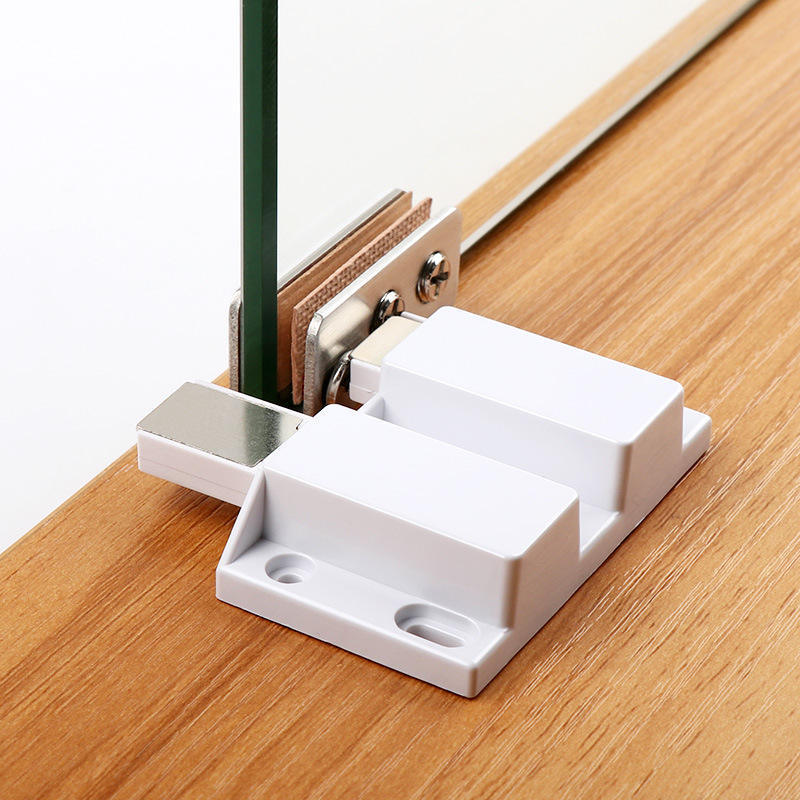 Zuogang Stainless Steel And Plastic Glass Door Magnetic Catch Rebouncer device Push To Open Latch For Cabinet Door