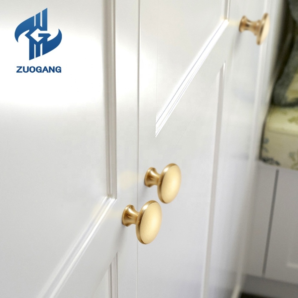 Zuogang china wholesale Kitchen Cabinet knobs and handles modern Black Gold Metal Drawer furniture handles knobs