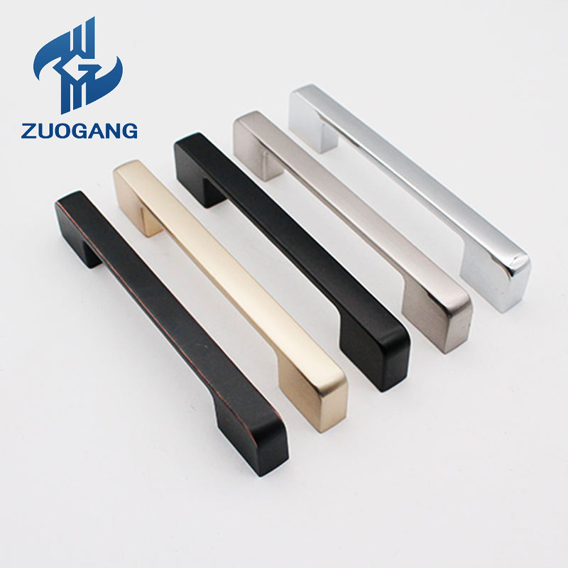 Zuogang OEM Wholesale Zinc Alloy Handles Stainless Steel Drawer Cupboard Aluminium Furniture Push Pull Door Handle