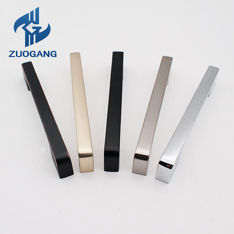 Zuogang OEM Wholesale Zinc Alloy Handles Stainless Steel Drawer Cupboard Aluminium Furniture Push Pull Door Handle