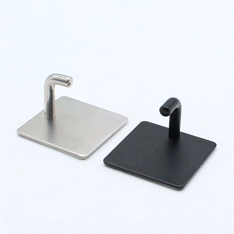 Wholesale 3M Self Adhesive Hooks SUS 304 Stainless Steel Heavy Duty Small Coat Picture Hook Wall Sticky Hook