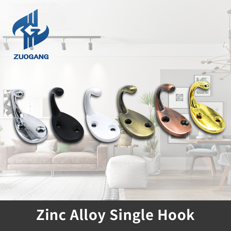 Zuogang Wholesale Custom Adhesive Wall Mounted Shelf Hooks Shower Door Hanger Hook