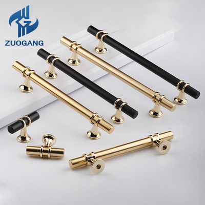 Zuogang Luxury Modern Kitchen Cabinet Door Handles Wardrobe Drawer Furniture Pull Handles Knobs