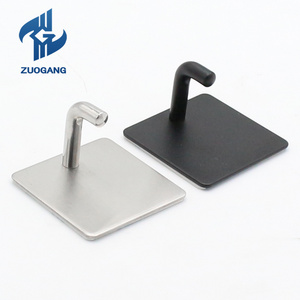 Wholesale 3M Self Adhesive Hooks SUS 304 Stainless Steel Heavy Duty Small Coat Picture Hook Wall Sticky Hook