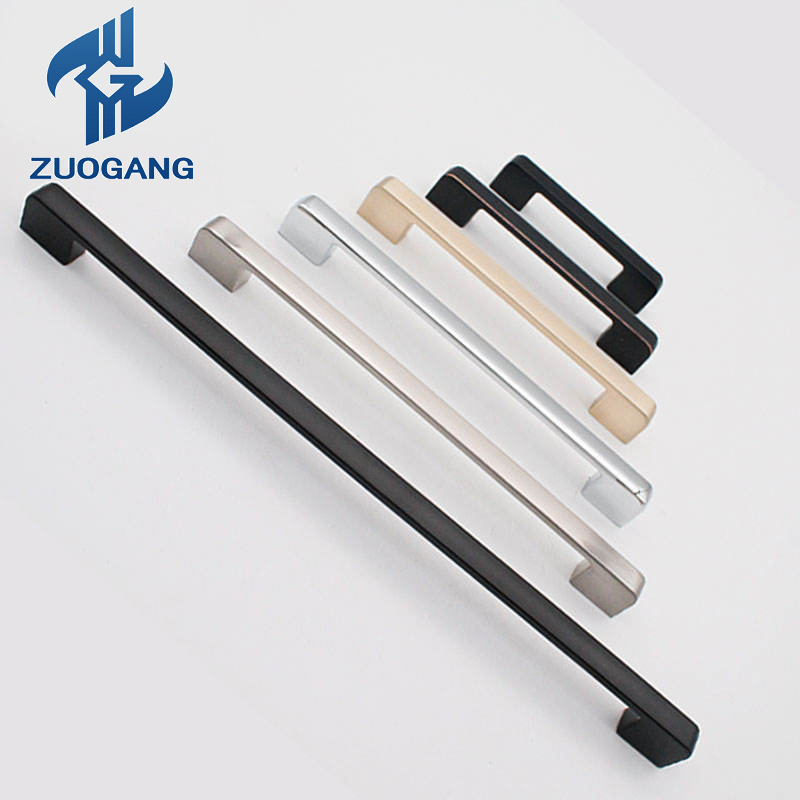 Zuogang OEM Wholesale Zinc Alloy Handles Stainless Steel Drawer Cupboard Aluminium Furniture Push Pull Door Handle