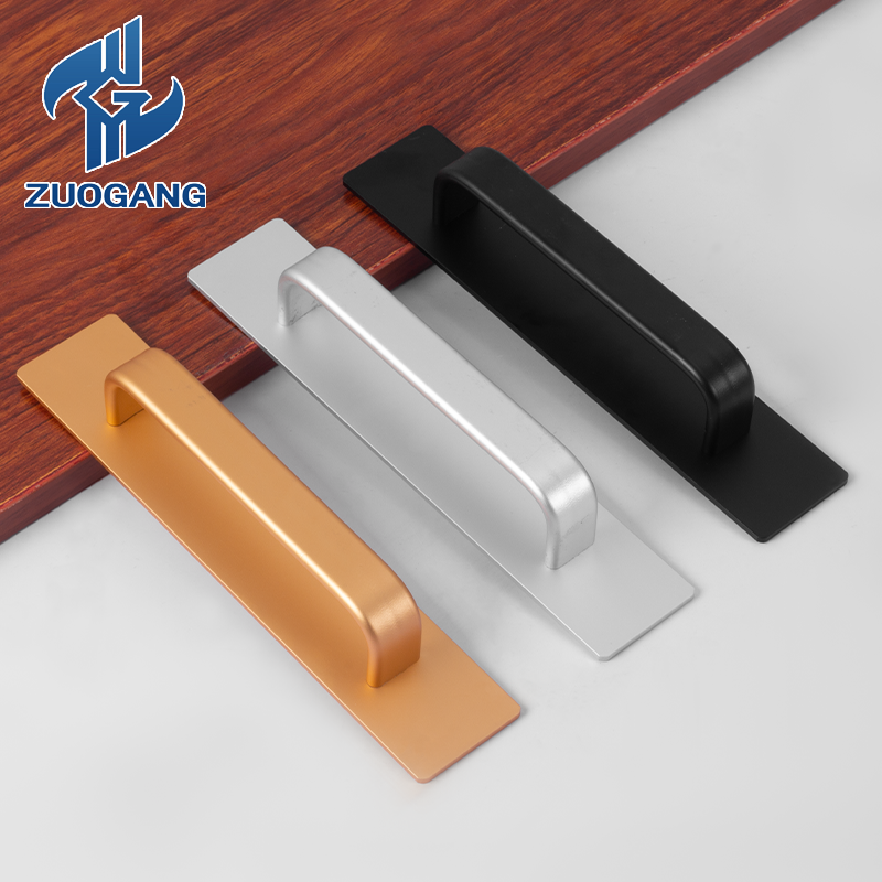 Zuo Gang punch-free furniture cabinet door handle kitchen drawer Canggu door handle modern style kitchen cabinet no hole handle