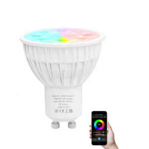 Zigbee Alexa Google Home compatible 4W AC 100-240V RGB+CCT GU10 spot light GU10 RGBCW smart bulb