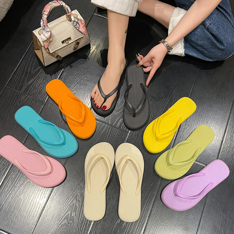 Cheap Custom Printed Logo Summer Ladies Beach Bathroom Shower Slippers Flip-Flops Women Wedding Slides Flip Flops