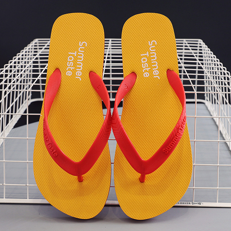 Manufacturer Low Price Summer Men's Flip-Flops Slippers Outdoor Beach Non-Slip Flipflops Thong Slides