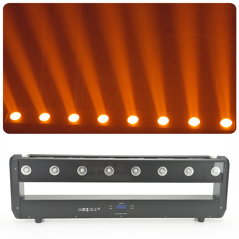 Hot Selling Bar Lights 6 Heads Led Beam Laser Strobe 3in1 RGB Moving Head 500mW Red Laser Amber Beam RGB Strobe Disco Lights