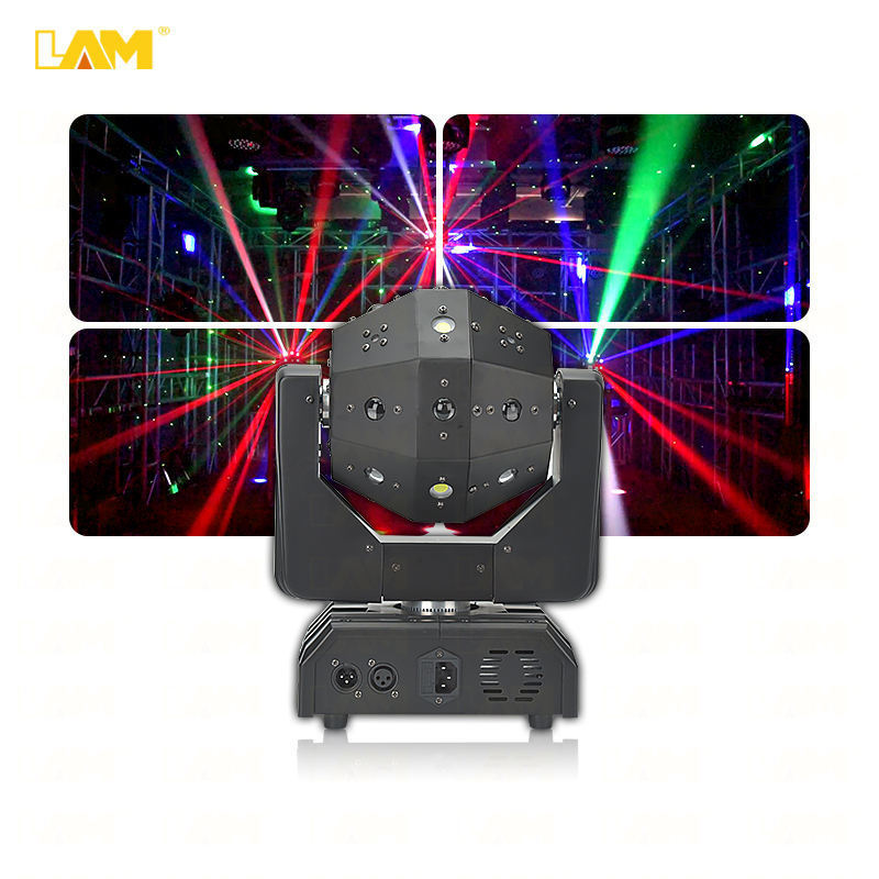 Professional Dj Disco Ball Led Beam 3in1 Moving Head Light High Brightness Disco Ball Laser Light