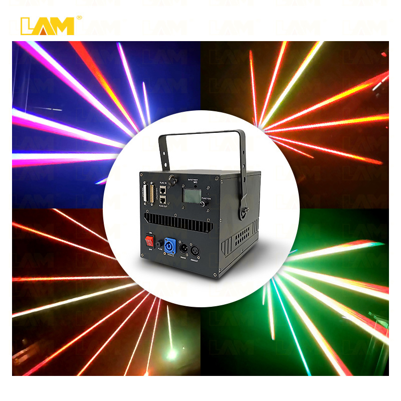 LAM 5W RGB Animation Laser Light 3D Laser Projector Events Nightclub  Rgb Laser 30 Kpps For dj Disco Lazer