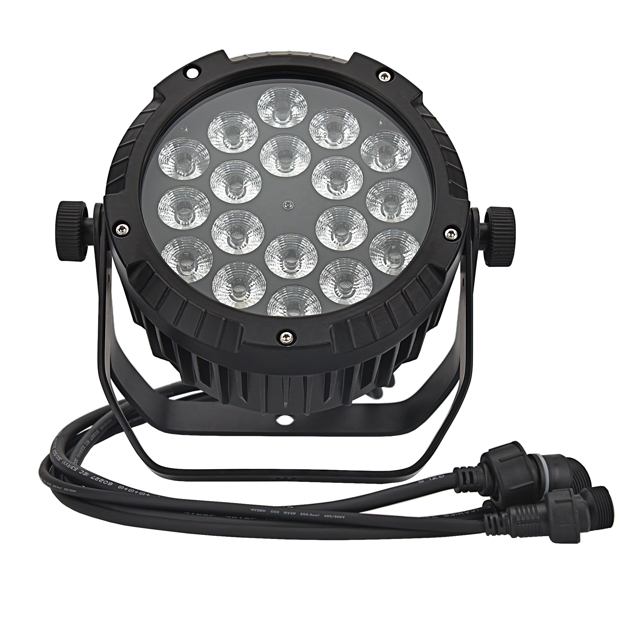 Outdoor Par Light Series 18leds 10W RGBWA+UV Waterproof Led Par Can 18x18W 4/5/6in1 IP65 Uplight Flat Par for Outdoor Events