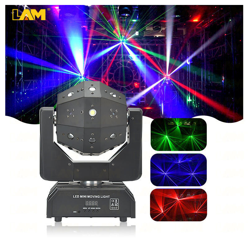 Professional Dj Disco Ball Led Beam 3in1 Moving Head Light High Brightness Disco Ball Laser Light