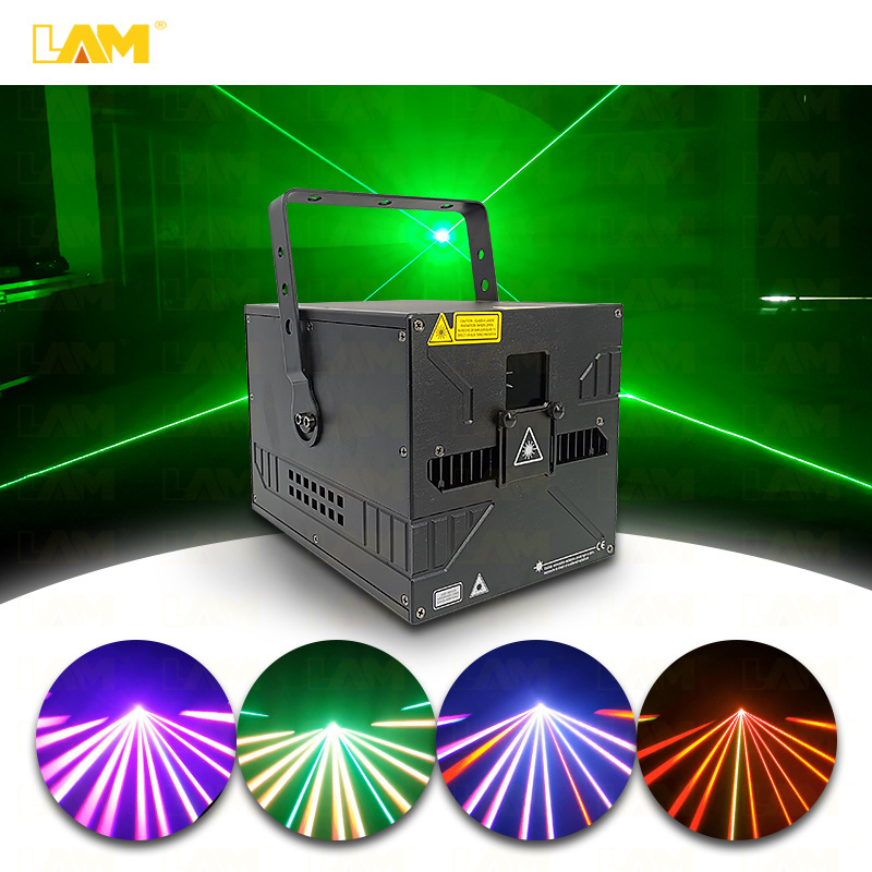 LAM 5W RGB Animation Laser Light 3D Laser Projector Events Nightclub  Rgb Laser 30 Kpps For dj Disco Lazer