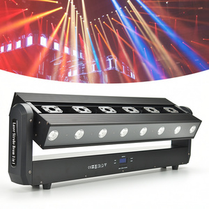 Top Ranking Stage Lights 6-Eye Led Beam Strobe Laser RGB 3in1 Moving Head Light 500mW Bar Beam Light for Live Show