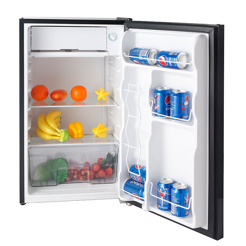 Factory Direct Table Top Fridge Double Door Freezer Lock Home Refrigerator