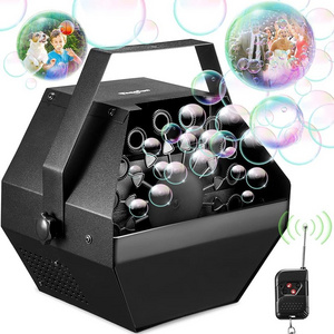 60W Remote Control  Stage Bubble Machine For Disco Dj Pub Wedding Party Stage Effect Machine Stage Bubble Machine