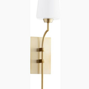 gold new USA iron Wall sconce lamp with glass lampshade uplight for hotel