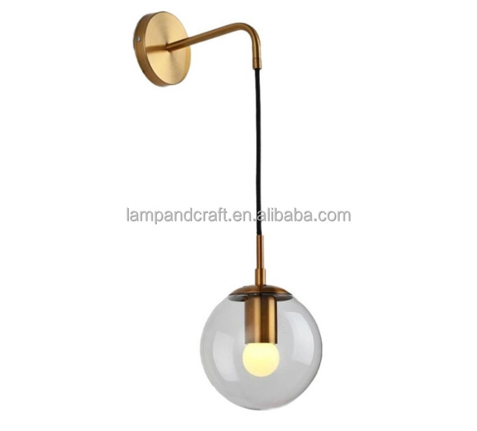 Antique Brass LED Swing Arm Wall Lamp for home decor bedroom hotel lobby hotel Guestroom