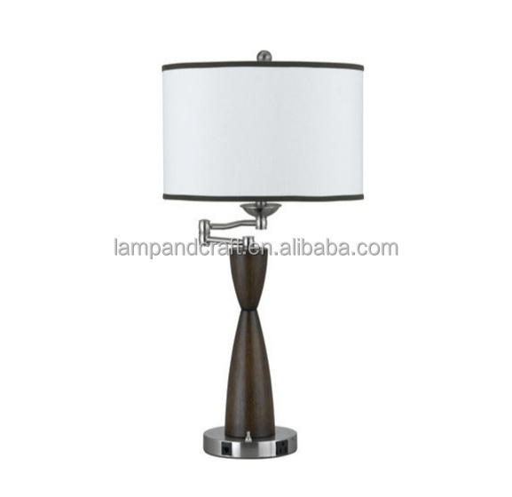 Large Table Lamp 1-Light Hand-Rubbed Brass & Alabaster Linen Shade for home decor bedroom hotel lobby hotel Guestroom