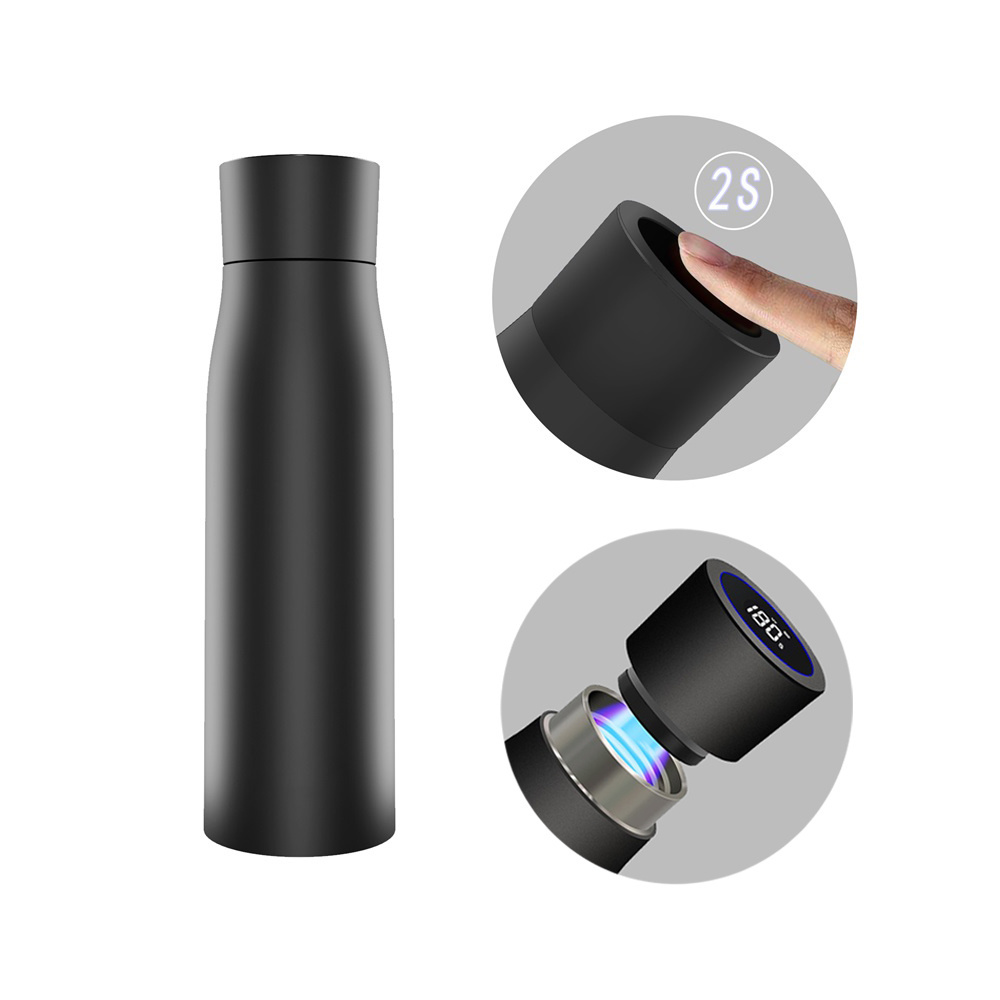 New Trending 2024 Electronic UV-C Water Purifier Self Cleaning Stainless Steel Insulated Water Bottle