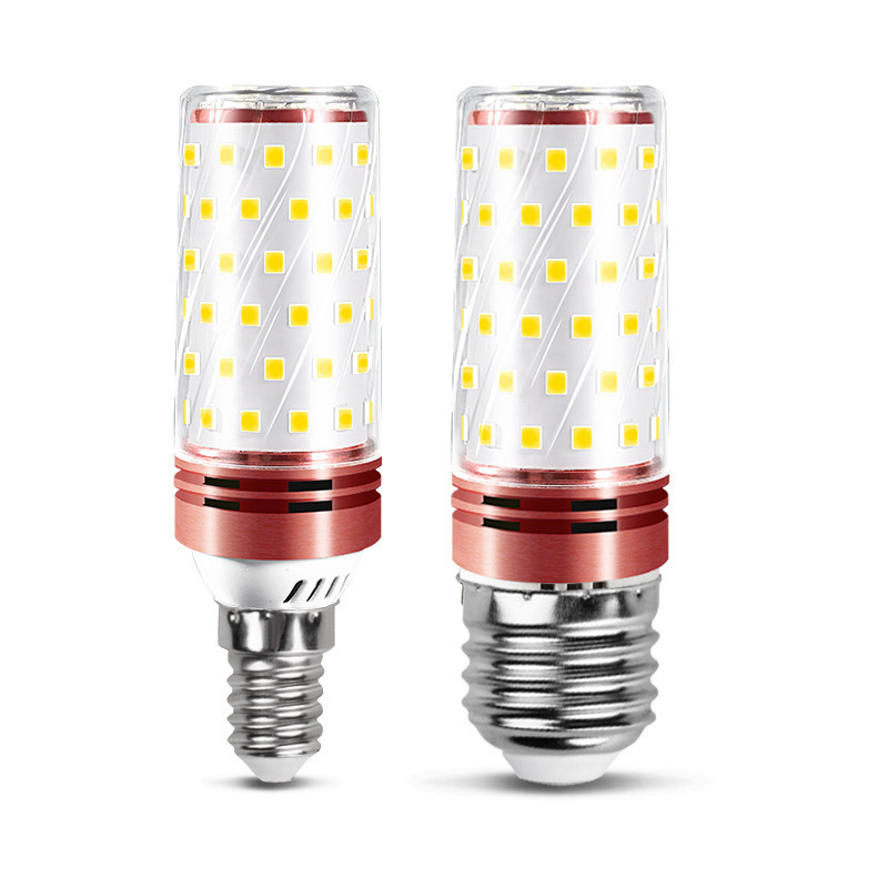 Good quality led bulb energy-saving lamp E14 screw E27 corn lamp household lighting ultra bright source three color