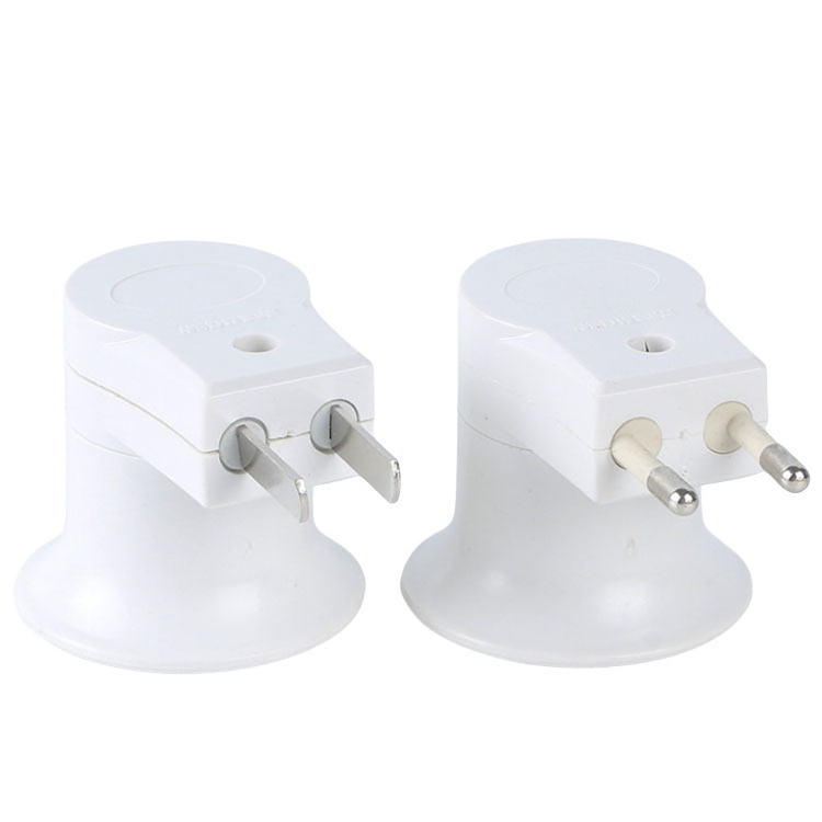 Wall socket small night light wall plug E27 lamp holder transfer seat with switch lamp holder household simple socket