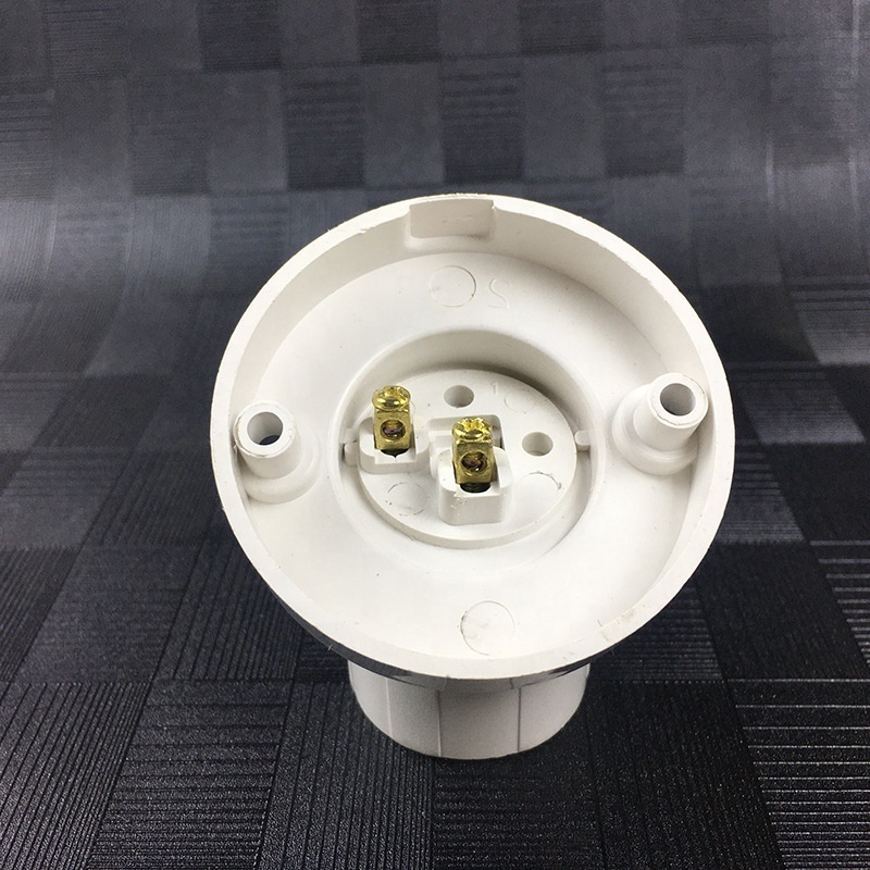 CE certificate plastic  white rotatable  straight  angle   E27 plastic lamp holder socket For Thailand Cambodia market