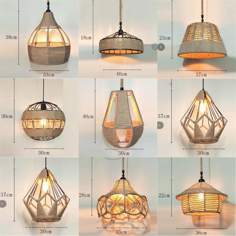 Ceiling hanging light fixtures wrought iron lamp retro industrial style lighting living room chandelier