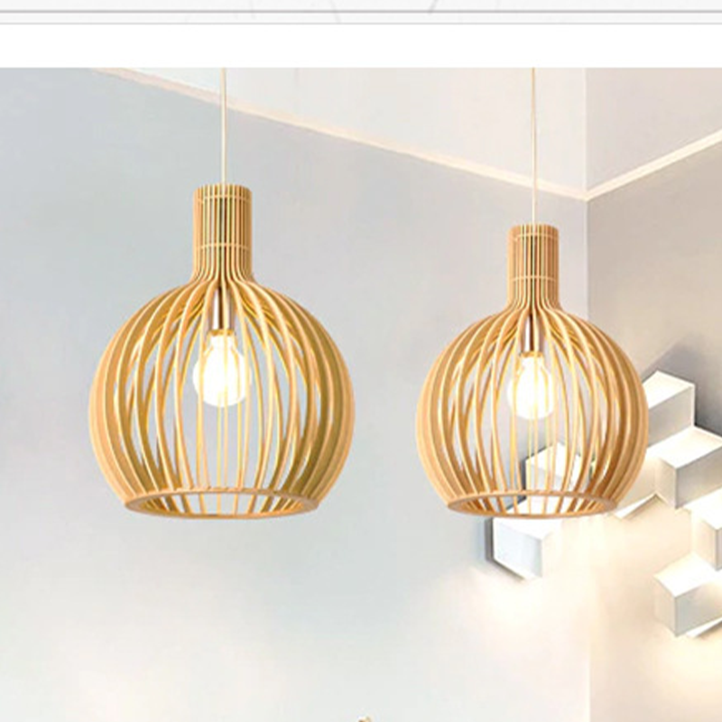 Tiny rattan handmade pendant light modern lamp shade home lighting fixture for kitchen dining room lights for restaurant