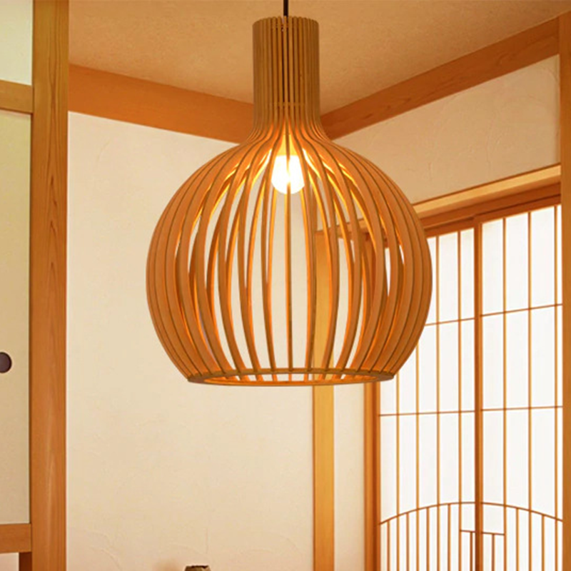 Tiny rattan handmade pendant light modern lamp shade home lighting fixture for kitchen dining room lights for restaurant