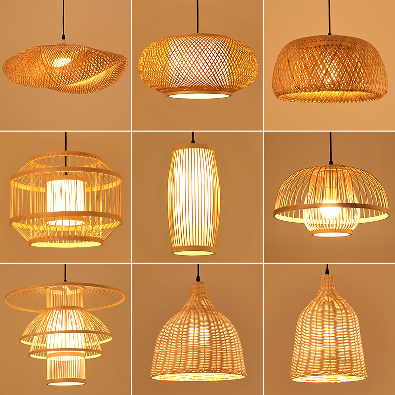 Indoor Best selling Hallway ceiling light fixtures coastal ceiling lights wicker dining room lighting