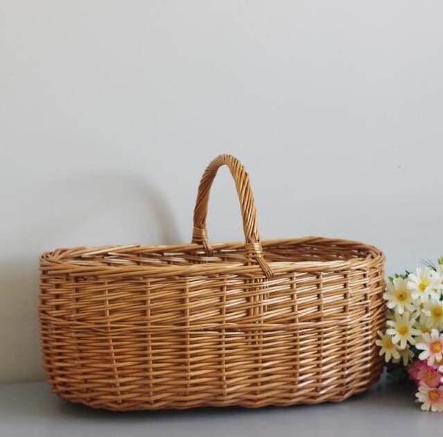 Rattan Picnic Basket Natural Wicker Woven Rattan Picnic Baskets Cheap Price