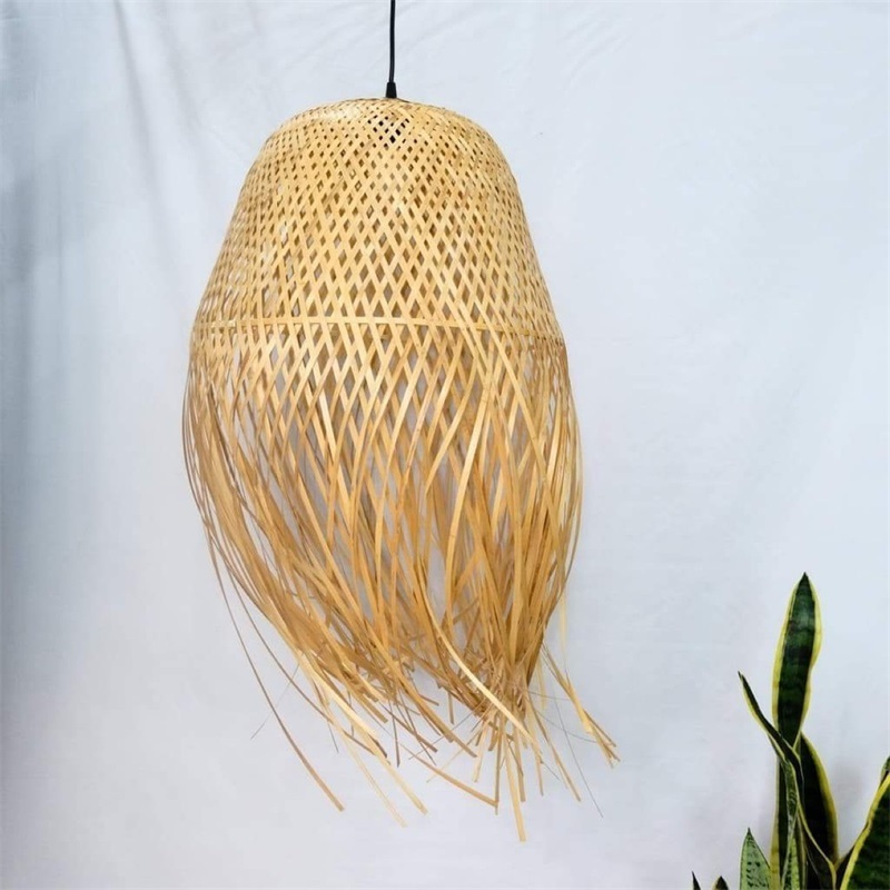 Wholesale Good Quality hallway woven rattan chandelier rattan woven pendant light outdoor chandelier