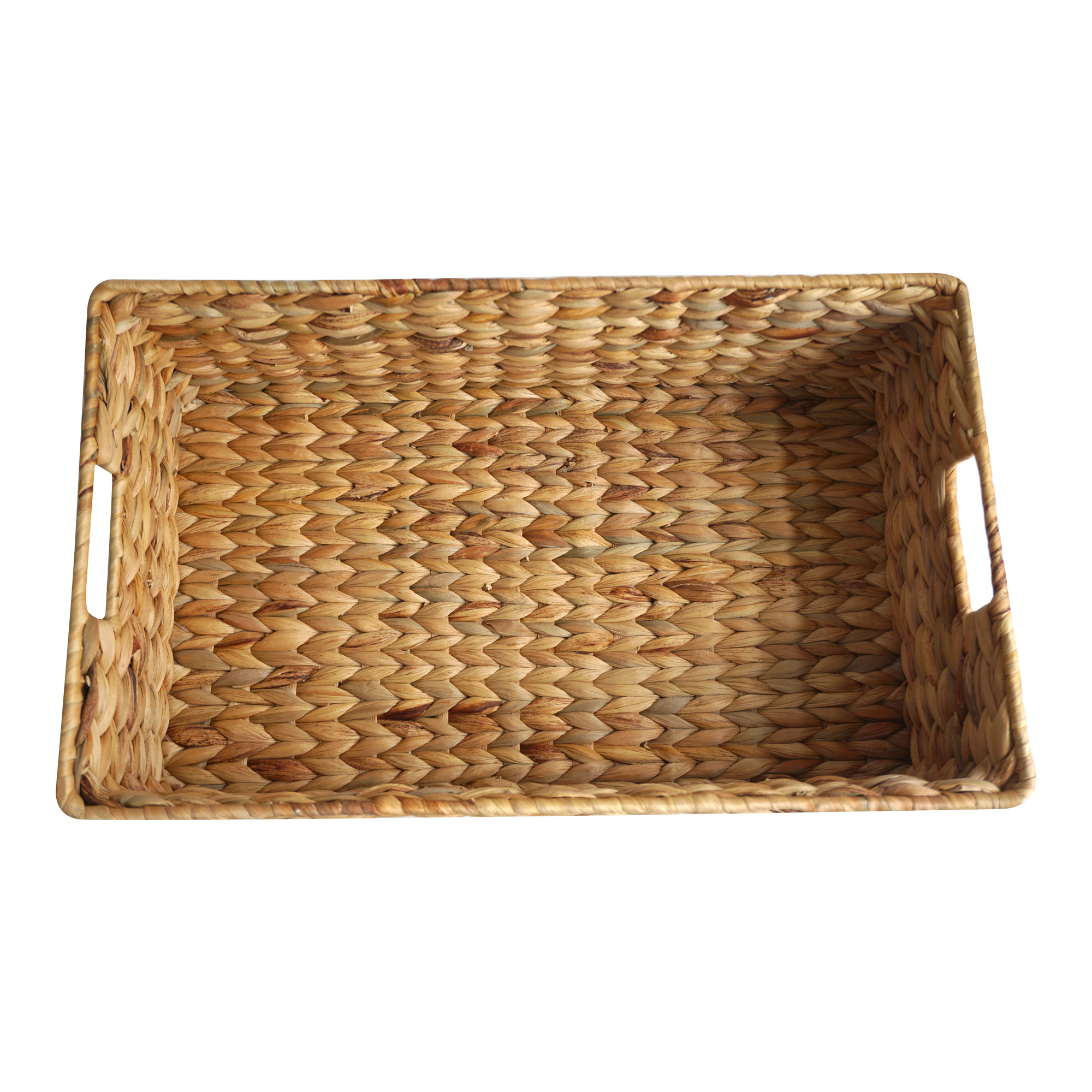 Wicker Water Hyacinth Storage Baskets Shelf baskets for storage, Farmhouse Storage Bins and Baskets