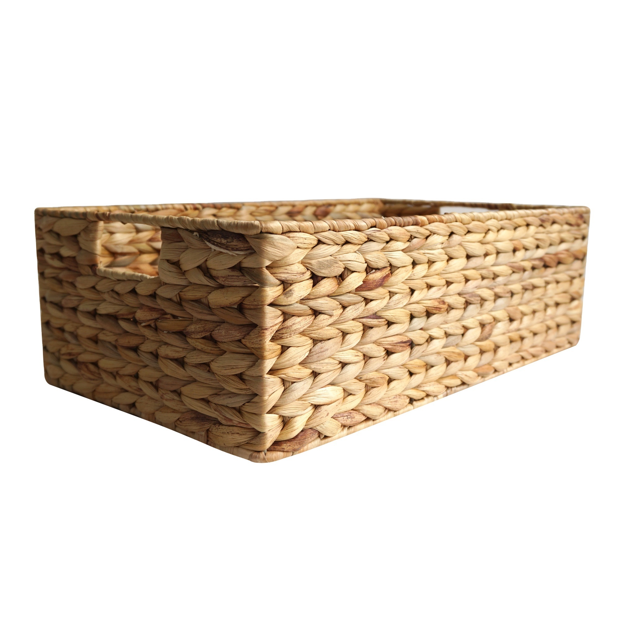 Wicker Water Hyacinth Storage Baskets Shelf baskets for storage, Farmhouse Storage Bins and Baskets