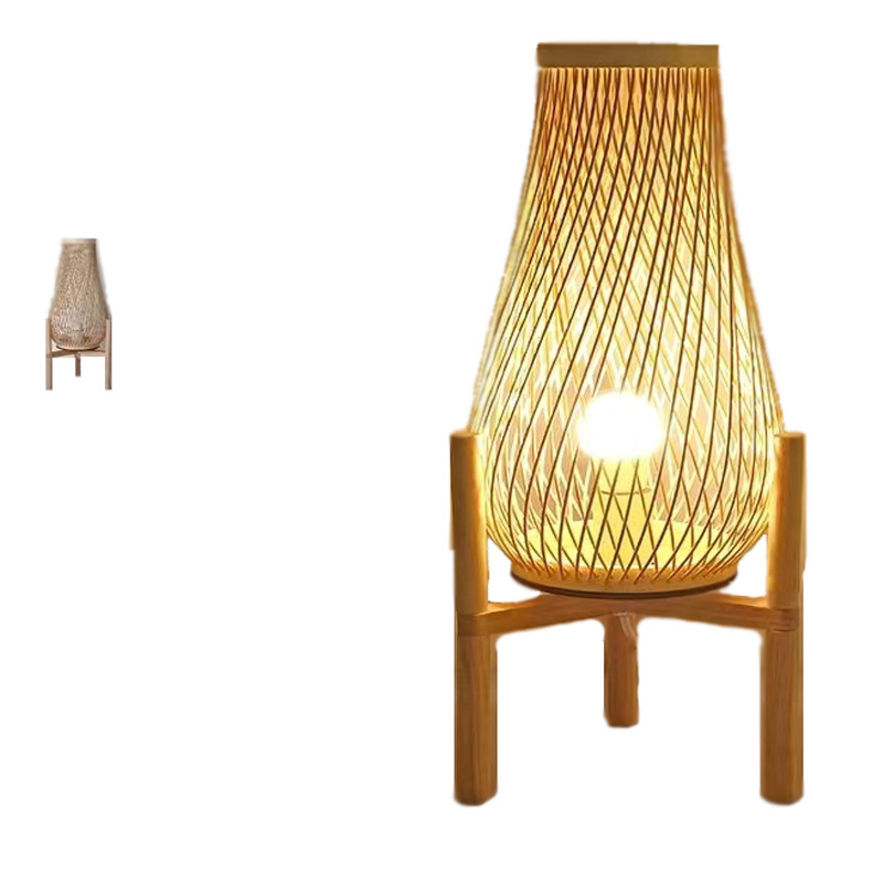 American country style straw hat lighting bamboo lamp shade shop club decoration rattan pendant lamp lighting