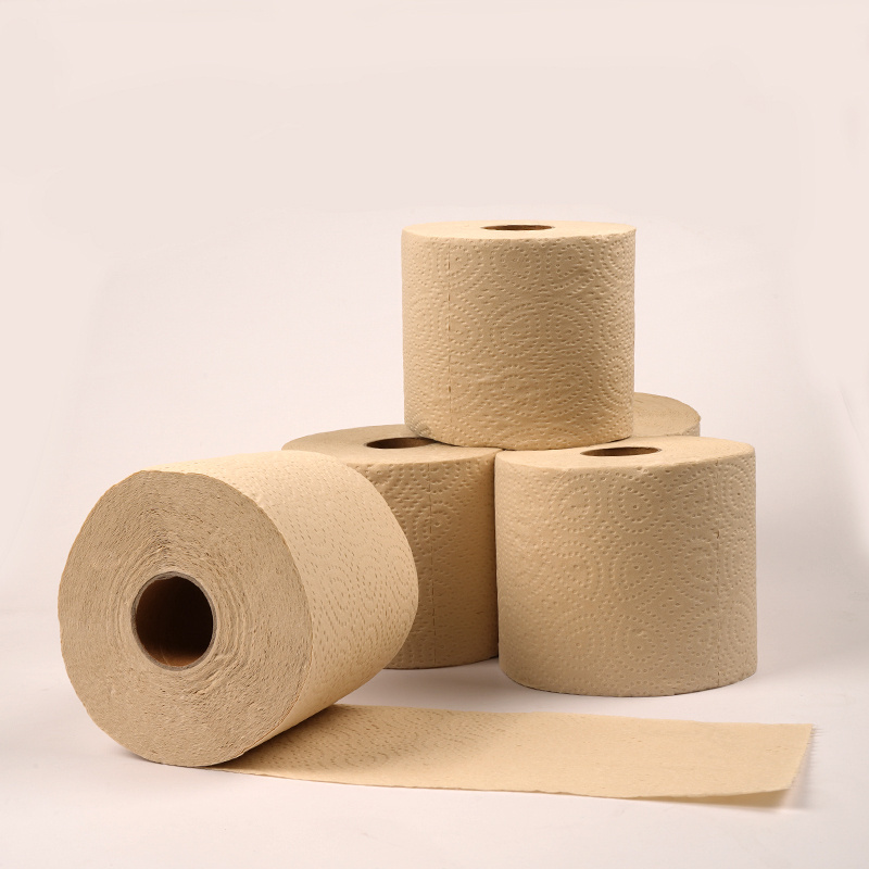 Individually Wrapped Soft Absorbent Flushable Unbleached Virgin Bamboo Pulp 3 ply Toilet Paper