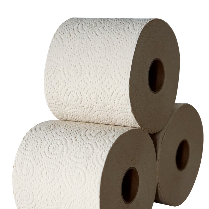 High Quality Custom Factory Direct Unbleached Toilet Paper Tissue, Virgin Bamboo 2 ply 3 ply 4 ply Toilet Paper