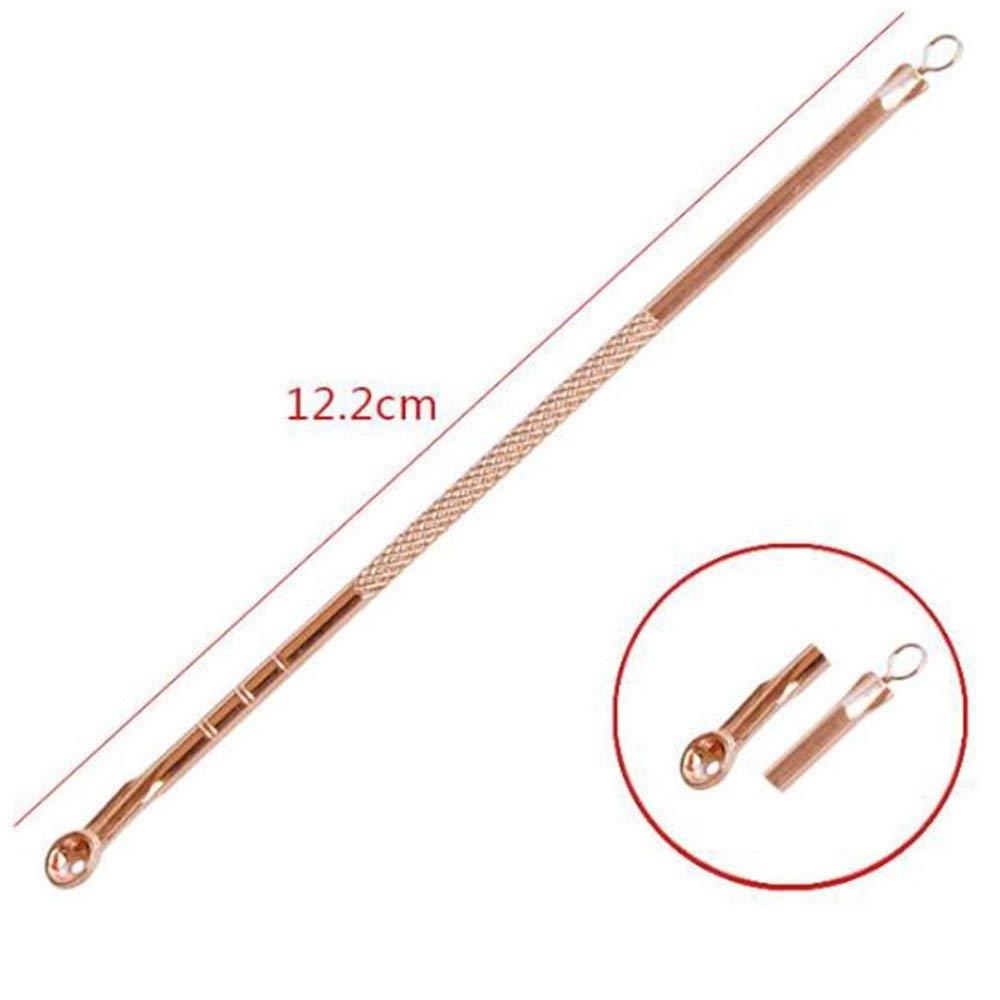 Blackhead Remover Set 4pcs Acne Removal Tools Curved Rose Gold Pore  Face Cleaning stainless steel  Tools